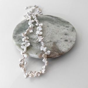 NEW Artisan White Freshwater Pearl Necklace